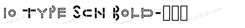 io Type SCN Bold字体转换